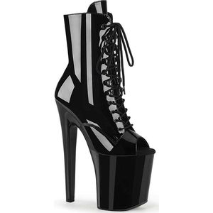 Pleaser - XTREME-1021 Plateau Laarzen, Paaldans schoenen - US 11 - 41 Shoes - Zwart