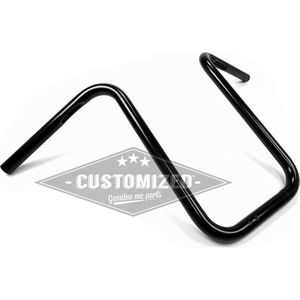 1 inch (25,4mm) Universeel Stuur Narrow Ape Hanger 38cm Zwart