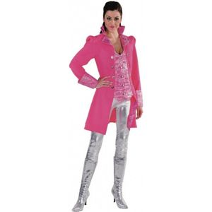 Roze theater jas voor dames 42 (xl)