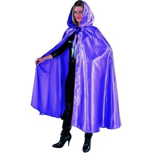 Luxe paarse cape van satijn | Halloween
