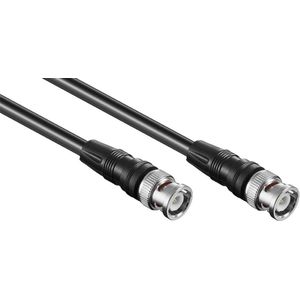 BNC (m) - BNC (m) kabel - RG59 - 75 Ohm / zwart - 0,50 meter
