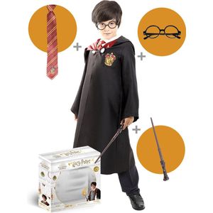 FUNIDELIA Harry Potter Kostuum - Met Toverstaf - 7-9 jaar (122-134 cm)