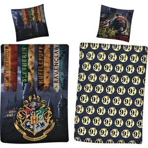 Harry Potter Dekbedovertrek 9¾ - Eenpersoons - 140 x 200 cm - Polyester