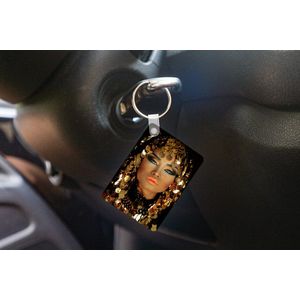 Sleutelhanger - Vrouw - Cleopatra - Goud - Sieraden - Make up - Luxe - Uitdeelcadeautjes - Plastic