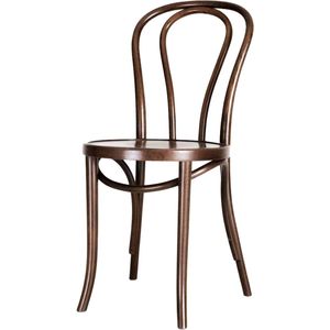 Fameg Vienna Thonet No. 18 Eetkamerstoel - Hout - Design - Bistrostoel - Walnoot