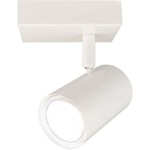 Ledvion LED plafondspot Wit 1 lichts, dimbaar, 5W, 6500K, kantelbaar, GU10 fitting, opbouwmontage, Witte lamp, rechthoekige lamp, verlichting, IP20, GU10 fitting, incl. GU10 lamp