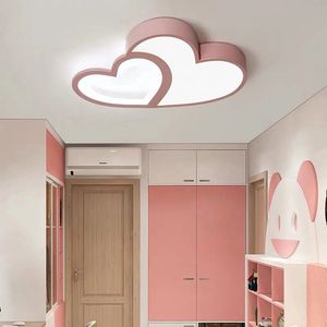 Plafondlamp - Plafondlampen - Plafonniere - Lampen - Kinderkamerlamp - Dimbaar - Babylamp Light Cartoon - Roze Specificaties