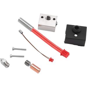 3D Printer Hotend Kit Bimetaal Verwarming Blok Keel Buis Heater Nozzle Extruder Onderdelen voor Ender 3 S1 24V 40W 300℃
