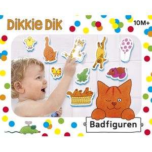 Dikkie Dik Badspeelgoed Badfigure - Educatief Speelgoed In Opbergnetje - Peuter Kleuter Speelgoed