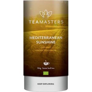 Teamasters Mediterranean Sunshine 60g - Biologische Losse Thee - Groene Thee - Citroen thee - IJsthee - Zomer