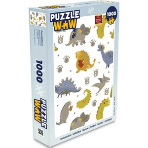 Puzzel Dinosaurus - Kinderen - Design - Jongens - Meisjes - Kinderen - Legpuzzel - Puzzel 1000 stukjes volwassenen
