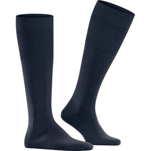 FALKE Airport heren kniekousen - blauw (space blue)