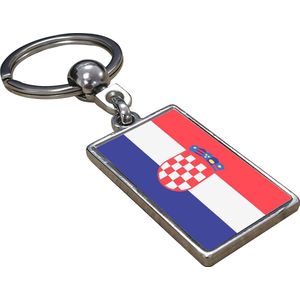 Kroatië Vlag - Sleutelhanger - Cadeau - Verjaardag - Kerst - Kado - Valentijn
