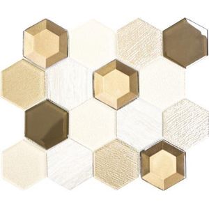 Mozaiektegel Beige Mix - 26.5 x 30.5 cm