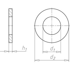 Wurth - DIN 9021 polyamide - Afdichtschijf met grote buitendiameter DIN 9021 polyamide - x 300 st