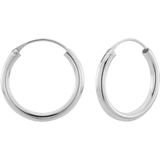 Oorbellen 925 zilver | Oorringen | Zilveren oorringen, 25 mm, 3 mm dik
