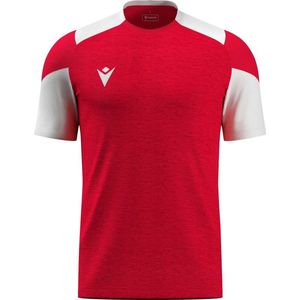 Macron Glory Golem Shirt Korte Mouw Heren - Rood / Wit | Maat: S