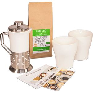Koffie Cadeau Set - Voor de Koffie Liefhebber - 3 Delig incl 250gram gemalen koffie