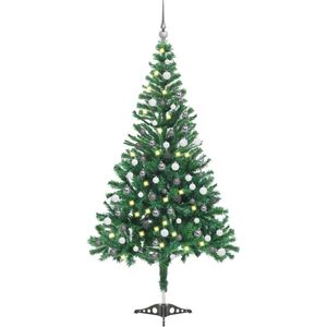 vidaXL-Kunstkerstboom-met-verlichting-en-kerstballen-230-takken-120-cm