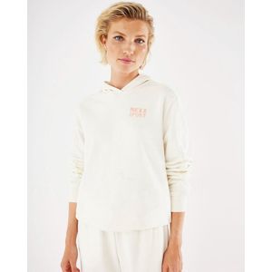 Hooded Sweater Dames - Off White - Maat L