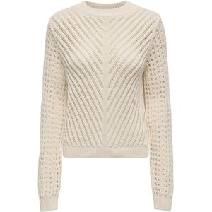 Jacqueline de Yong Trui Jdyellis O-neck Pullover Knt 15339175 Eggnog Dames Maat - M