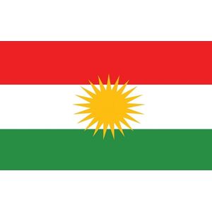 Vlag Koerdistan  90 x 150 cm