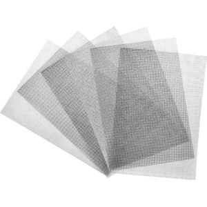 TRANKIELO® - Roestvrij Stalen Draadgaas – 304 Kwaliteit – 18 Mesh – 30 x 21cm – Filternet – Anti-Knaagdier – 1mm Gaatjes – Ventilatiestenen – A4 Formaat (210 x 300mm) – Set van 6
