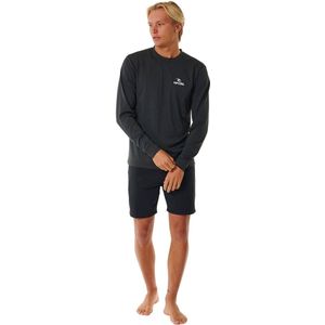 2025 Rip Curl Heren Stack UPF Longsleeve Lycra Vest - Black Mar