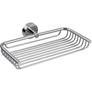 Kapitan MODERNO Dubbele Zeepschaal – Voor Twee of Meer Stukken Zeep – RVS 304 – INOX 18/10 – Met 3M Tape - Geborsteld Satijn