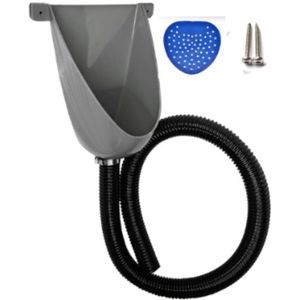 PolkaHome® Urinoir – Kunststof, Eenvoudig & Waterloos – Inclusief Geurzeef en Bevestigingsmateriaal – Ideaal voor Camping, Tuin, Kelder, Bouwplaats of Toilet