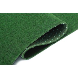 Tapiso Kunstgras Pemba Groen Grastapijt 2 mm Balkon Terras Tuin Maat- 100x1350