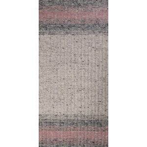 Varenna Pink Vloerkleed - 250x300  - Rechthoek - Laagpolig,Structuur Tapijt - Industrieel - Grijs, Roze, Wit