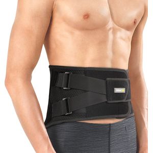 BRACOO BP61 Verstelbare Rugbrace voor Onderrug met Lumbaal Stabilisatieplaat & Versteviging - Zwart, S
