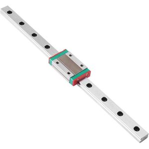 Mini-lineaire railgeleiding - lineaire schuifrail met MGN12H draagblok voor doe-het-zelf 3D-printers en CNC-machine (250 mm) .