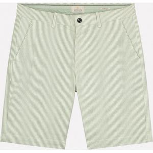 Dstrezzed - Charlie Chino Shorts Strepen Groen - Heren - Maat 34 - Regular-fit
