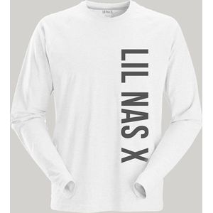 Lil Nas X - Vertical Text Longsleeve shirt - 2XL - Wit