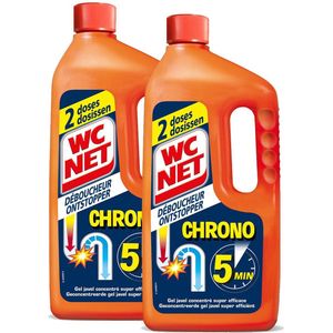 WC NET Ontstopper - Chrono 5 minuten - 2 Flessen - Voordeelverpakking