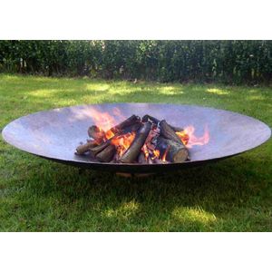 B-lazy vuurschaal in cortenstaal - diameter: 80 cm - staaldikte 3mm - gewicht: 16kg - 5 jaar garantie!