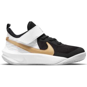 NIKE Team Hustle D 10 PS Sneakers - Black / Metallic Gold / White / Photon Dust - Kinderen - EU 28.5