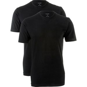 OLYMP t-shirts (2-Pack) - O-neck - zwart -  Maat XXXXL