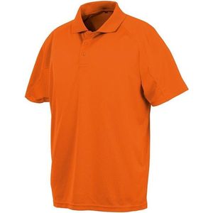 Spiro Unisex Volwassenen Impact Performance Aircool Polo Shirt (Flo Oranje)