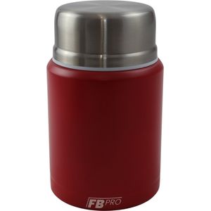 Rode Thermos Voedselcontainer met Lepel - Thermoskan - Voedsel container voor noodles, soep, havermout, ijs, babyvoeding en meer! - Yoghurt beker to go - Thermosbeker voor het meenemen van eten - Rood - 450ml