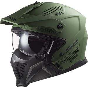 LS2 Helm Drifter Solid OF606 matt military maat M