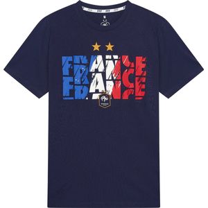 Frankrijk T-Shirt Heren - Maat S - Voetbal T-Shirt - Frans Elftal - 100% Katoen - FFF - Officiële Merchandise