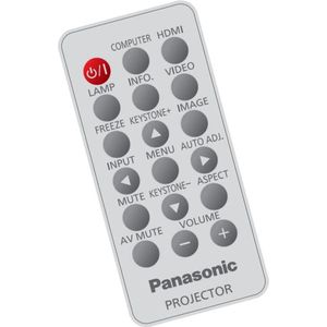 Afstandsbediening geschikt voor de PANASONIC PT-TX300 beamer, vervangt H458UB01G001