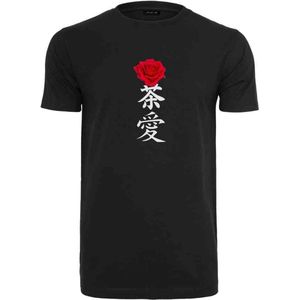 Mister Tee - Asian Sign Rose Heren T-shirt - 5XL - Zwart