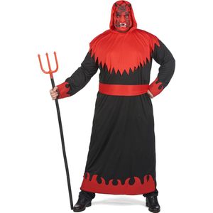 LUCIDA - Duivel van de hel kostuum voor mannen, groot formaat, Halloween - XXL