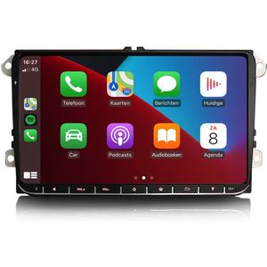 Cartronix CarPlay voor Volkswagen Transporter T6 | 2015 t/m 2019 | Android 13 | Draadloos Apple Carplay & Android Auto | 4GB + 64GB | 8-Core processor | 2025 model | Bluetooth & Wifi | Met Achteruitrijcamera