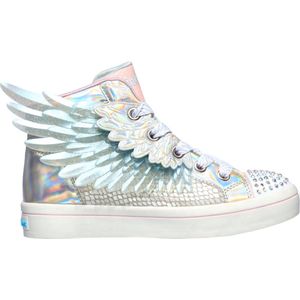 Skechers Twi-Lites 2.0 - Unicorn Wings Meisjes Sneakers - Zilver/Roze - Maat 35