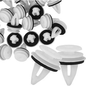 Deurbekledingsclips universele deurbekleding klemmen - Autobevestigingsclips - Plastic clips met sponskussen - 50 stuks .